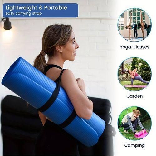THICK Gym/Yoga Mat + Carrying Strap - Blue Item | Buy THICK Gym/Yoga Mat + Carrying Strap - Blue | SPOP Enterprise Global